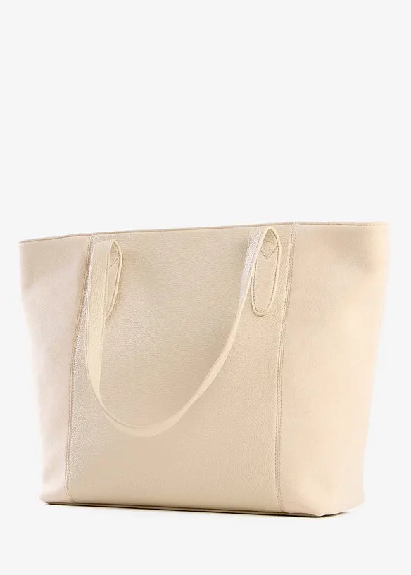 Stor shopper i materialmiks, bonprix