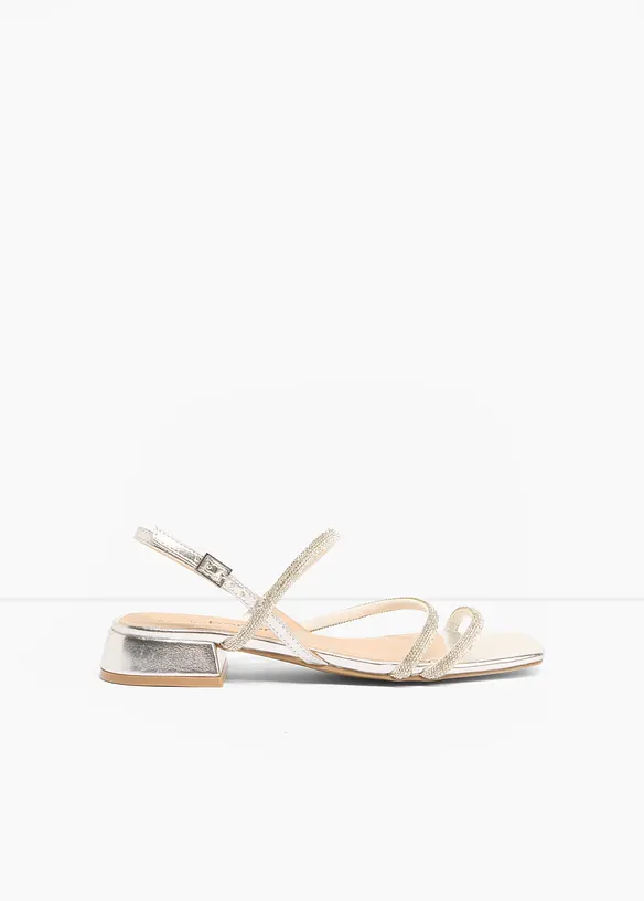 Remsandaler med glitterstener, bonprix