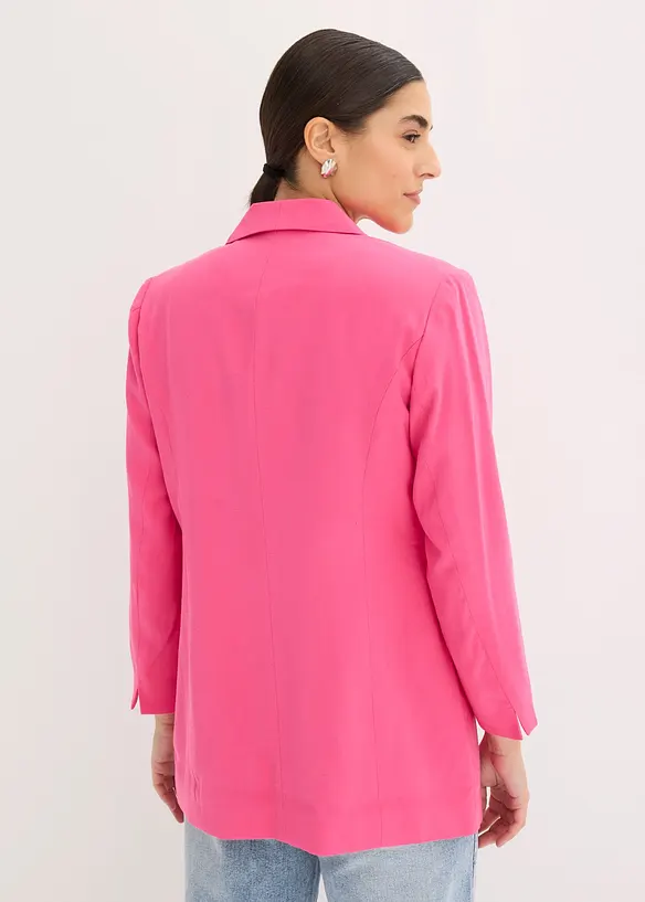 Lang blazer i viskosemiks, bonprix