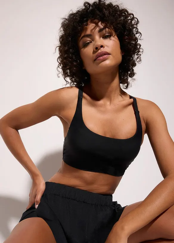 Bustier-bikinioverdel for trening av hurtigt&oslash;rkende materiale, bonprix