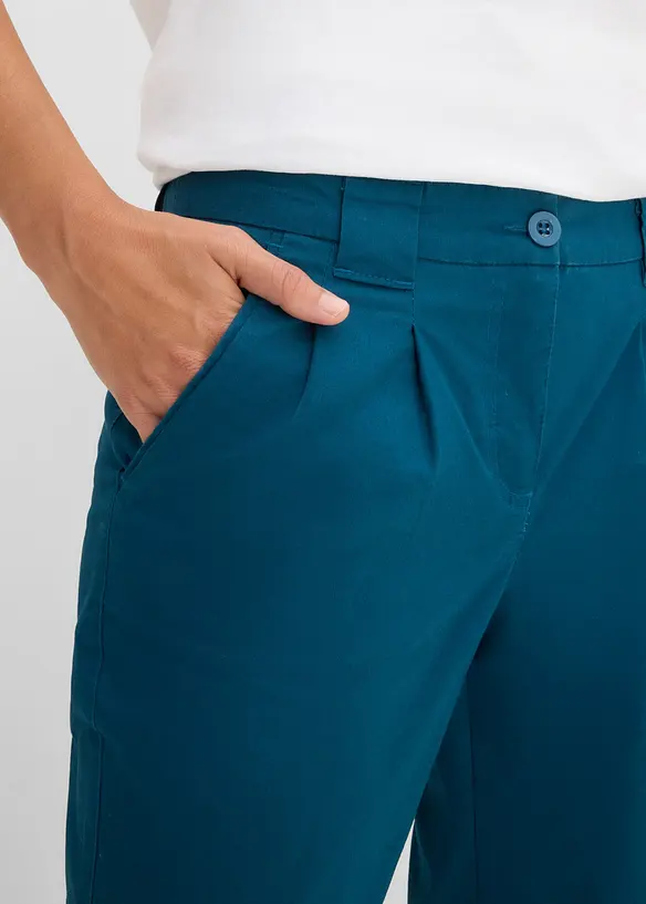 Chinos i bomullsmiks med stretch, bonprix