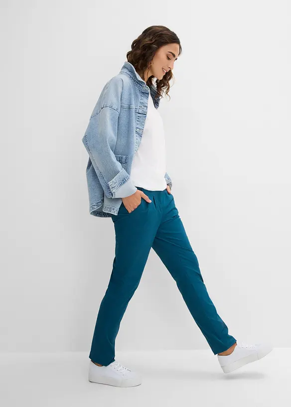 Chinos i bomullsmiks med stretch, bonprix