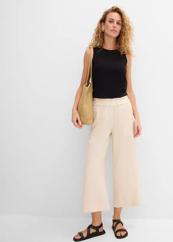 Culotte i lett linmiks, bonprix