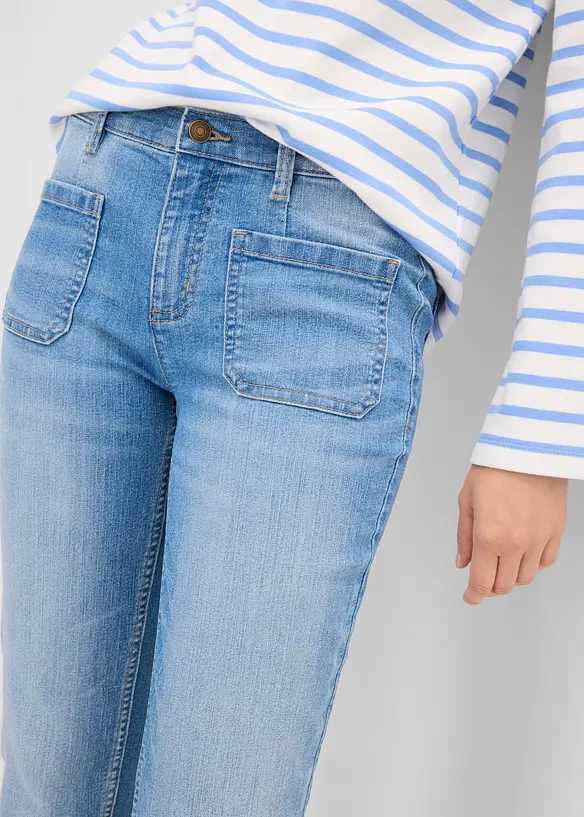 Slim fit-jeans, high waist, cropped, bonprix