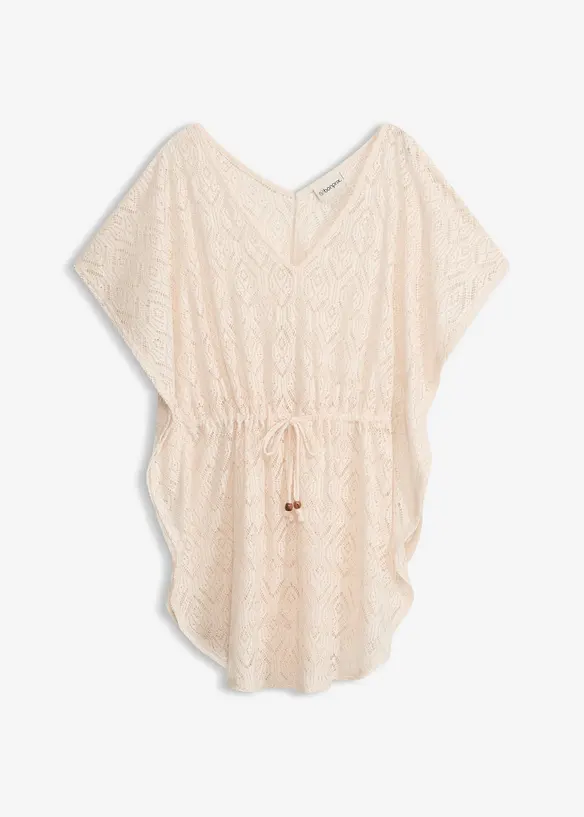 Transparent strandtunika av blonde, bonprix