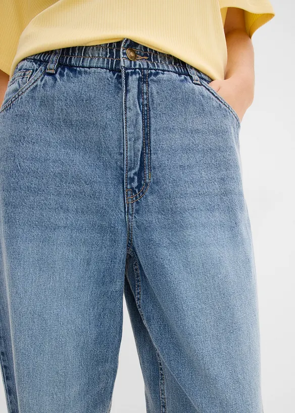 Barrel-jeans High waist cropped, bonprix