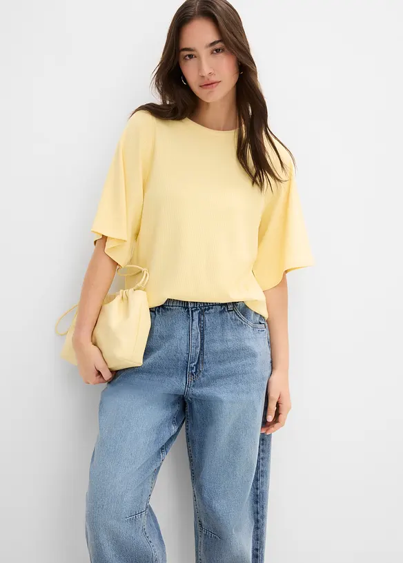 Barrel-jeans High waist cropped, bonprix
