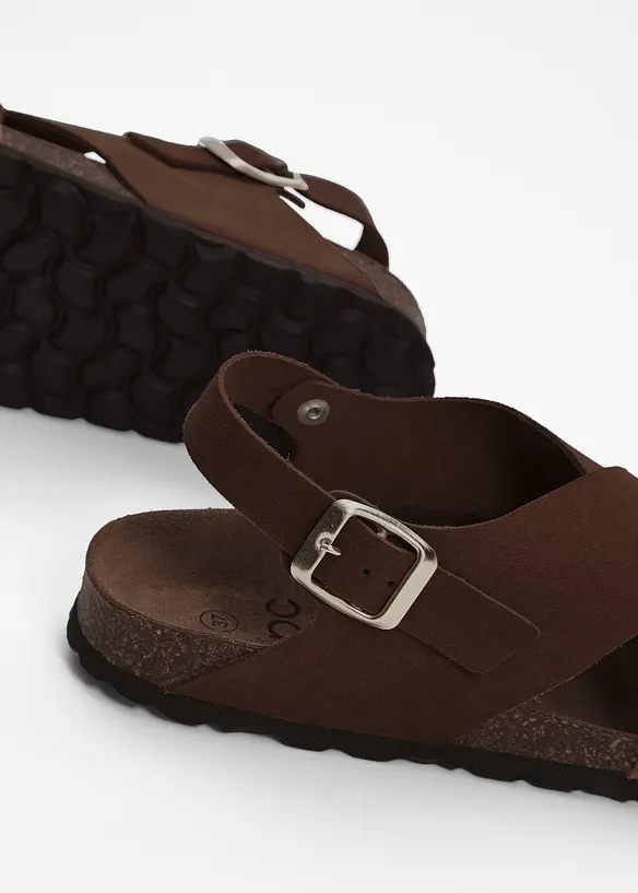 Sandaler i skinn, bonprix
