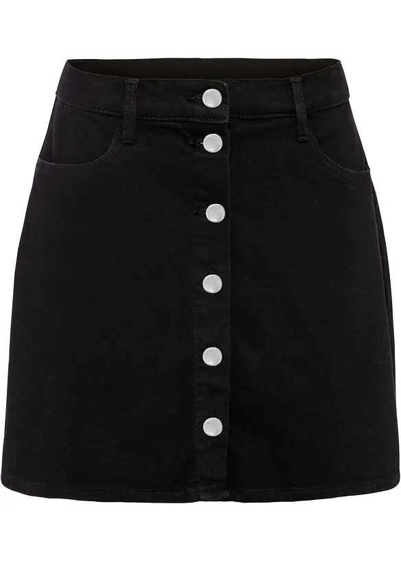 Denimskj&oslash;rt med stretch, bonprix