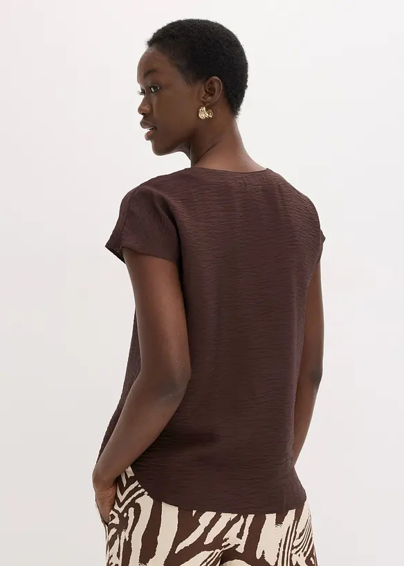 Bluse i viskoseblanding med pent fall, bonprix