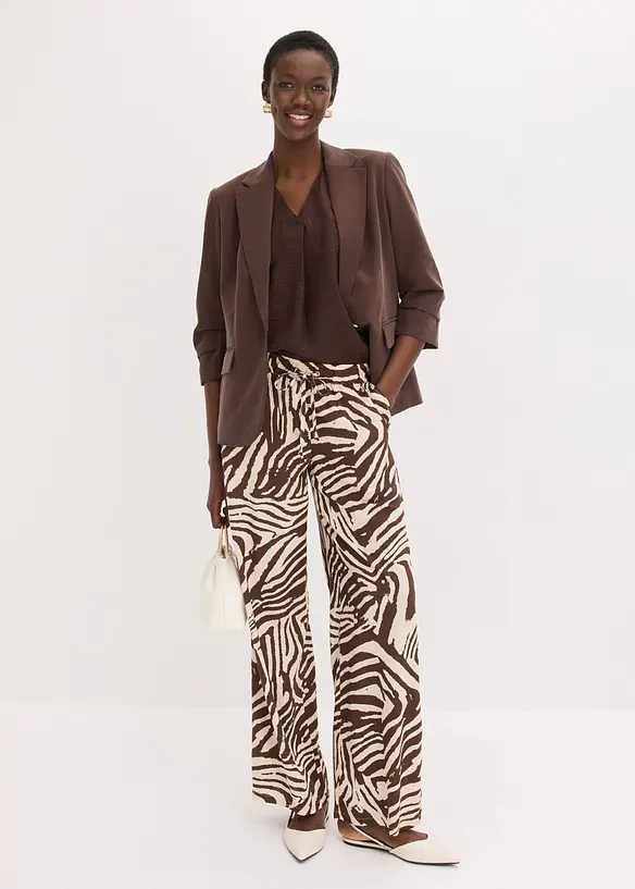 Bluse i viskoseblanding med pent fall, bonprix
