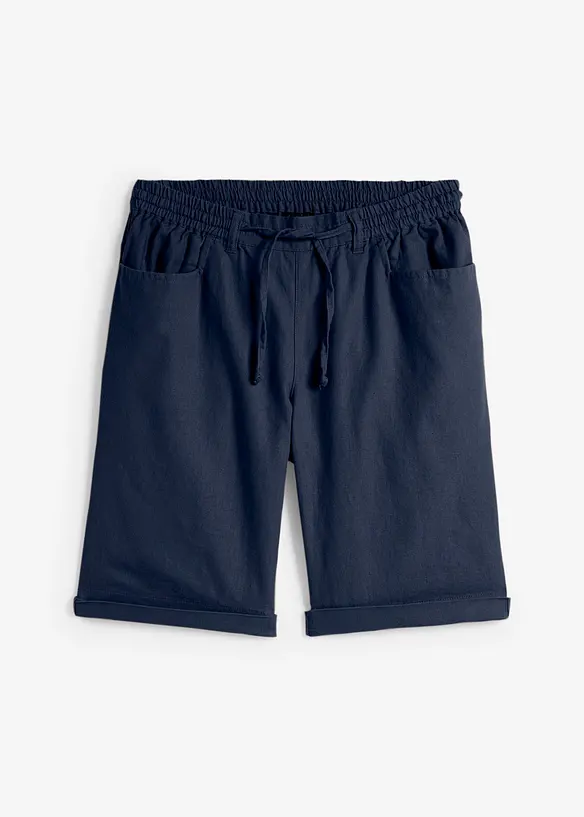 Bermudashorts med lin, bonprix