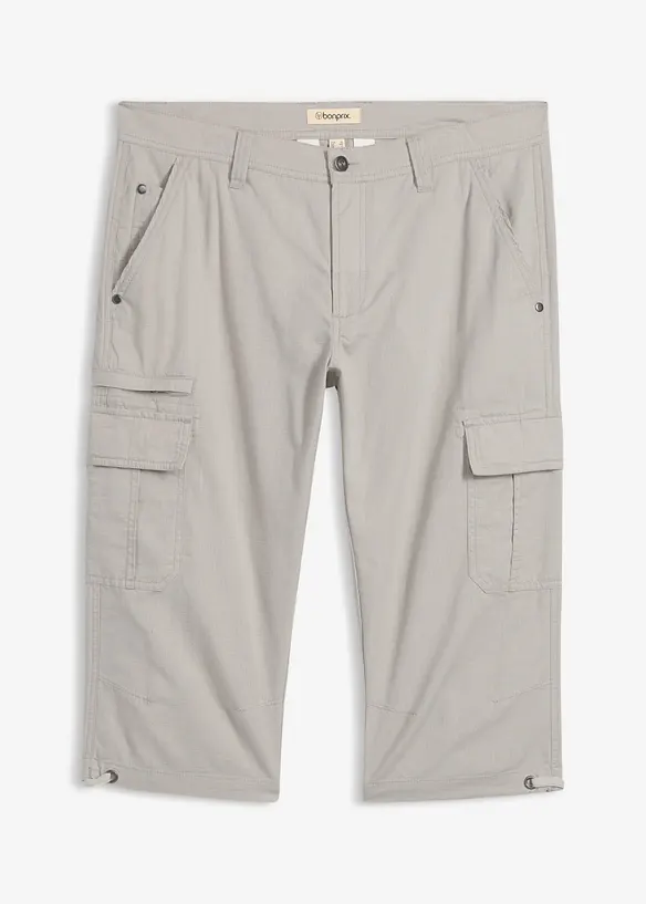 Regular Fit-cargo-bermudashorts i 100% bomull, lang, bonprix