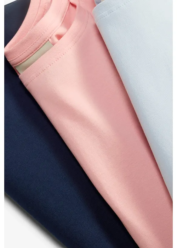 T-skjorte i 100% &oslash;kologisk bomull (3-pack), bonprix