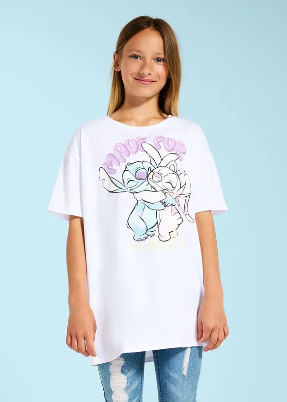 Topp i 100% bomull med Disney Stitch-motiv, Lilo & Stitch