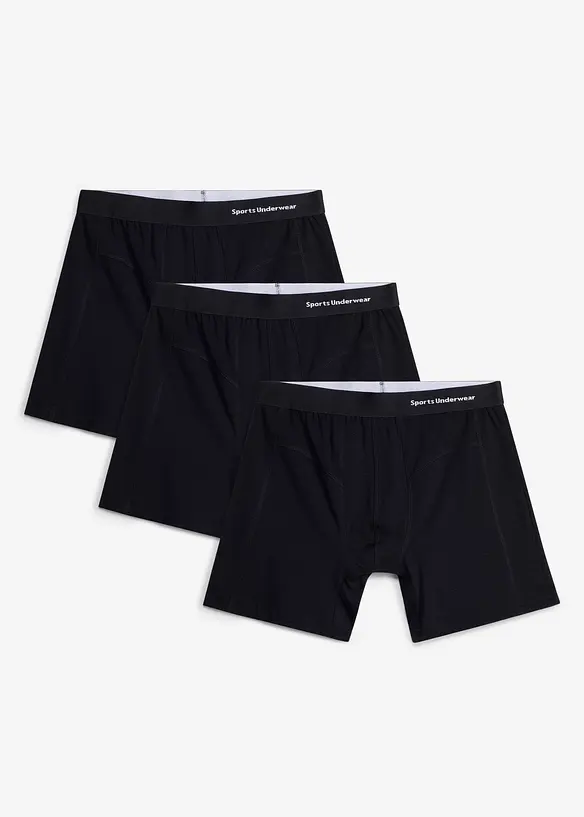 Bokserbriefs med &oslash;kologisk bomull (3-pack), bonprix