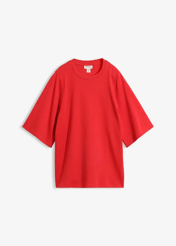 Oversized topp i 100% &oslash;kologisk bomull, bonprix