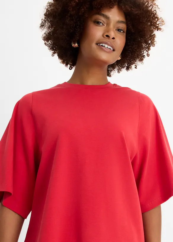 Oversized topp i 100% &oslash;kologisk bomull, bonprix