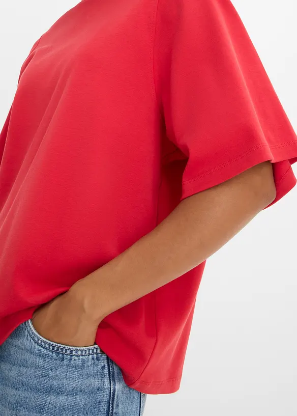 Oversized topp i 100% &oslash;kologisk bomull, bonprix