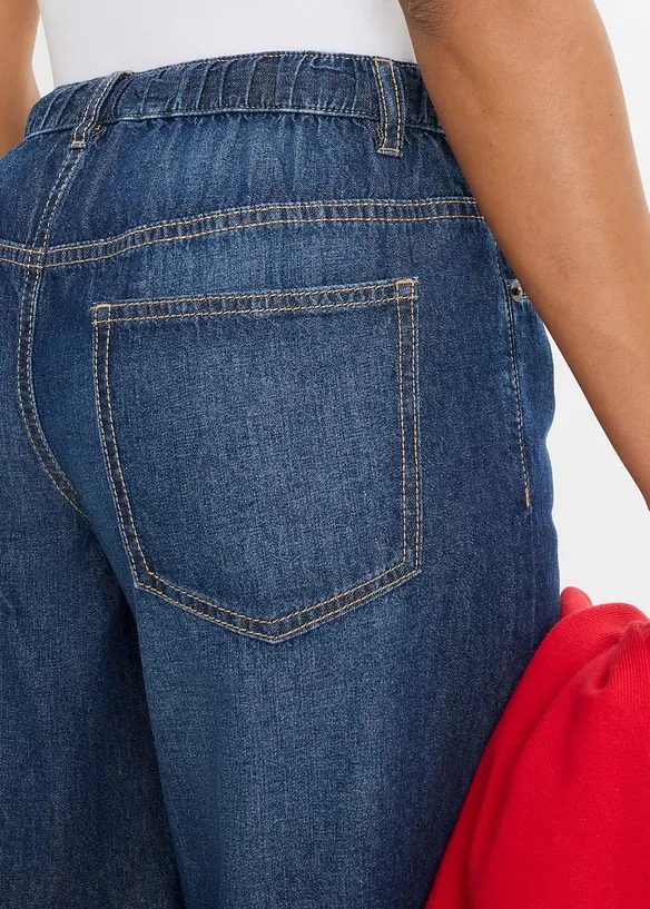 Wide Leg-Jeans, cropped, bonprix