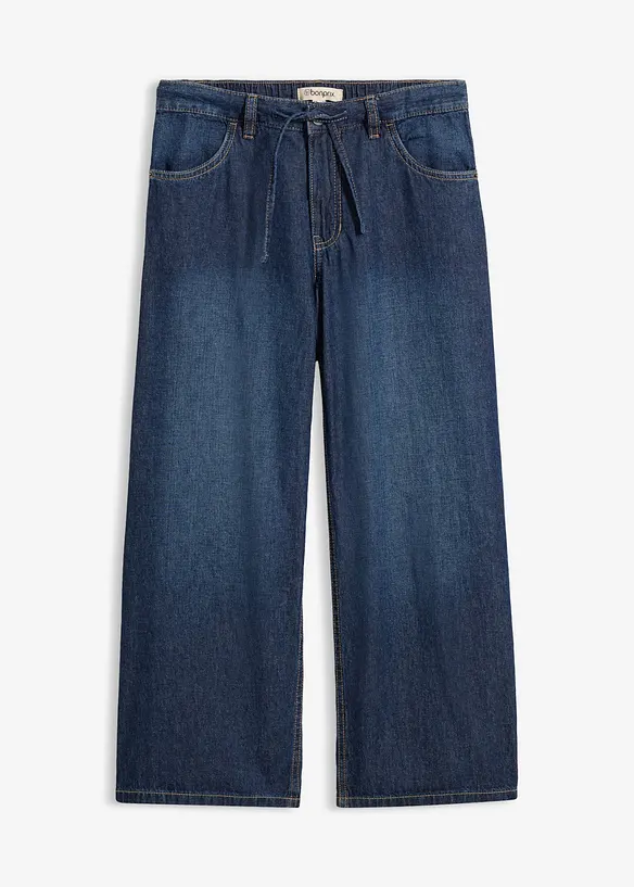 Wide Leg-Jeans, cropped, bonprix