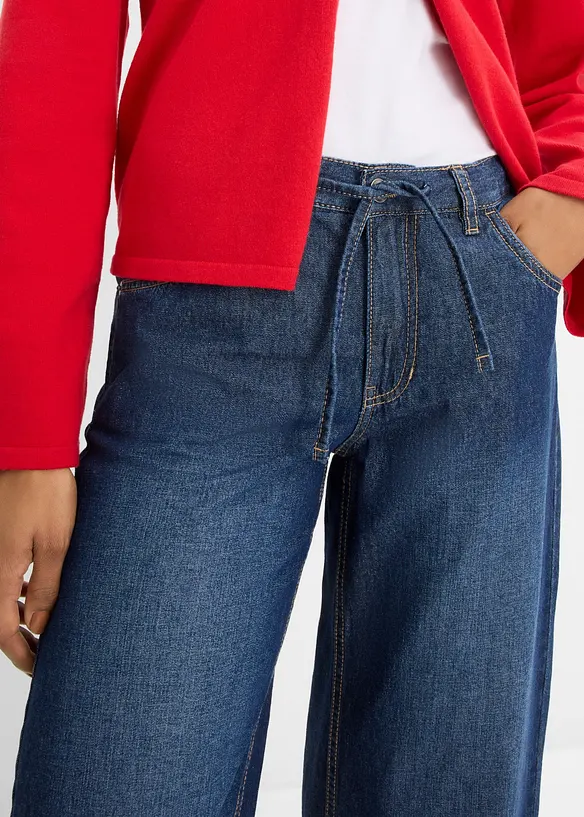 Wide Leg-Jeans, cropped, bonprix
