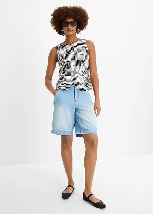 Lett jeans-bermudashorts Mid Waist, bonprix