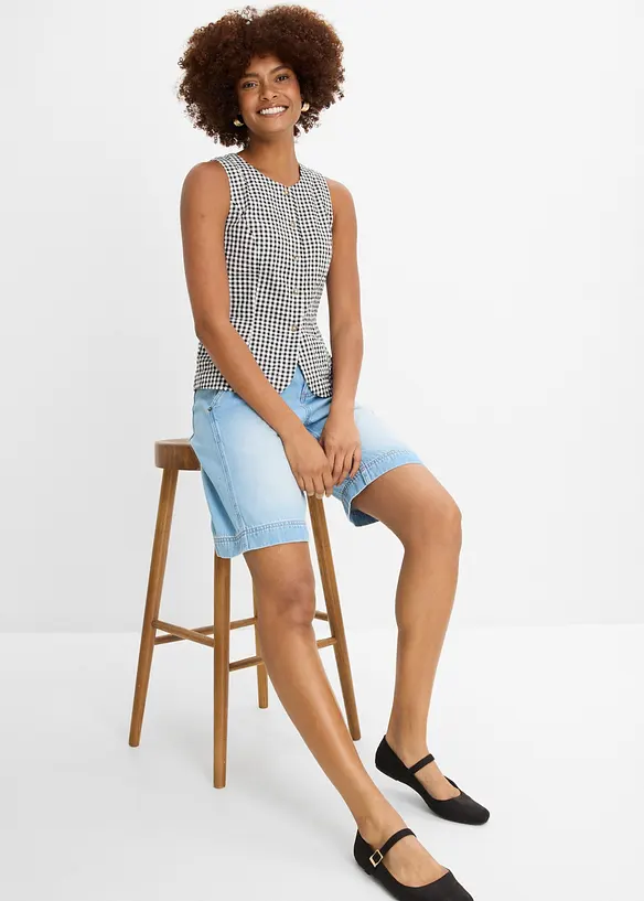 Lett jeans-bermudashorts Mid Waist, bonprix