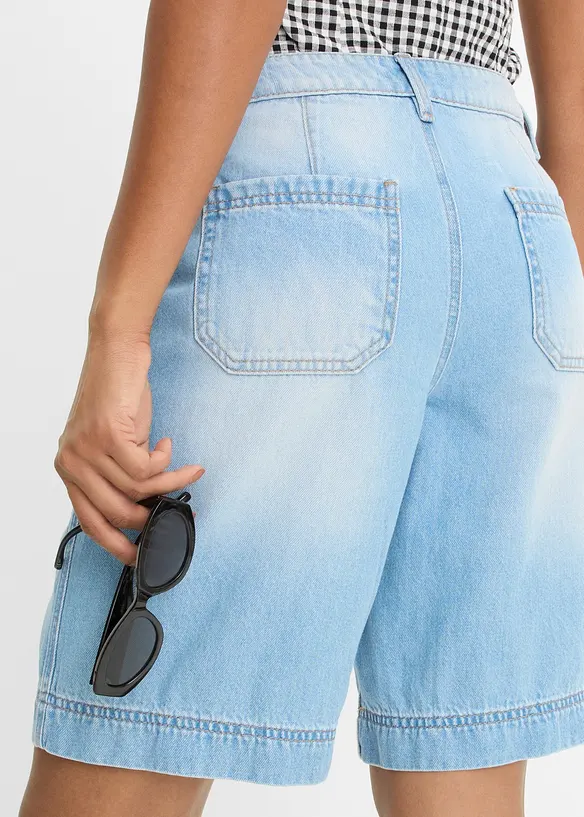 Lett jeans-bermudashorts Mid Waist, bonprix