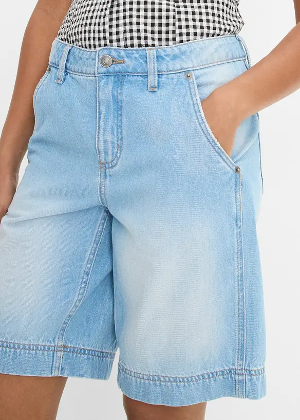 Lett jeans-bermudashorts Mid Waist, bonprix