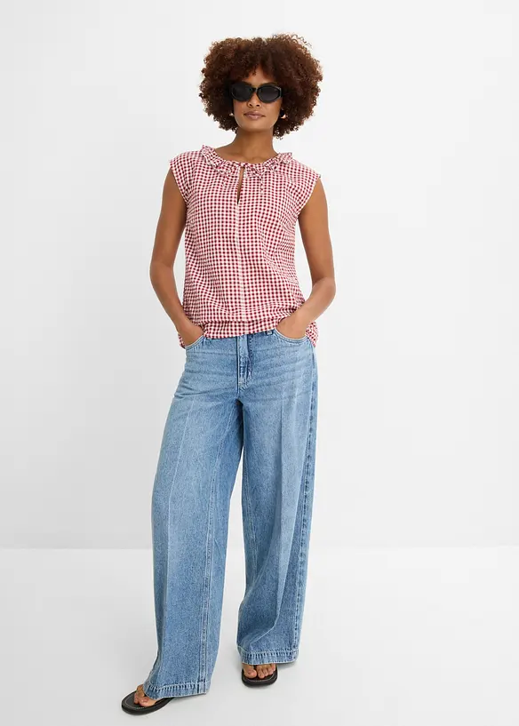 Bluse i 100% bomull, bonprix