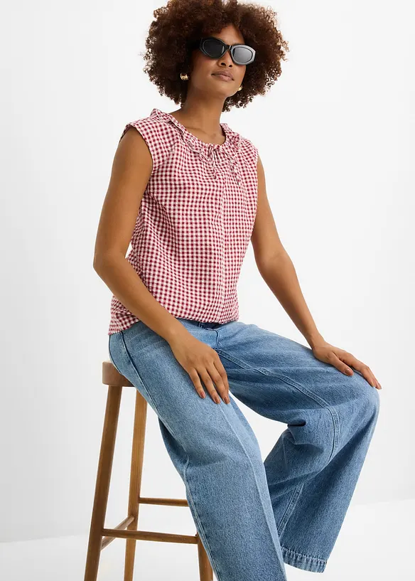 Bluse i 100% bomull, bonprix