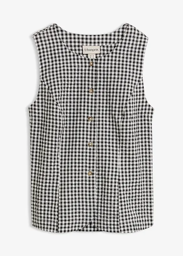 Blazervest i 100% bomull, bonprix