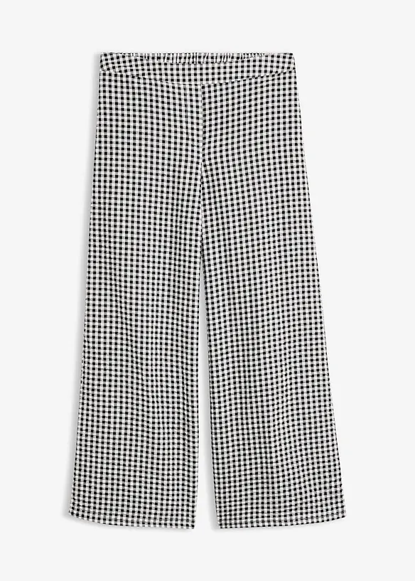 Slip on-bukse av 100% bomullskrepp, bonprix