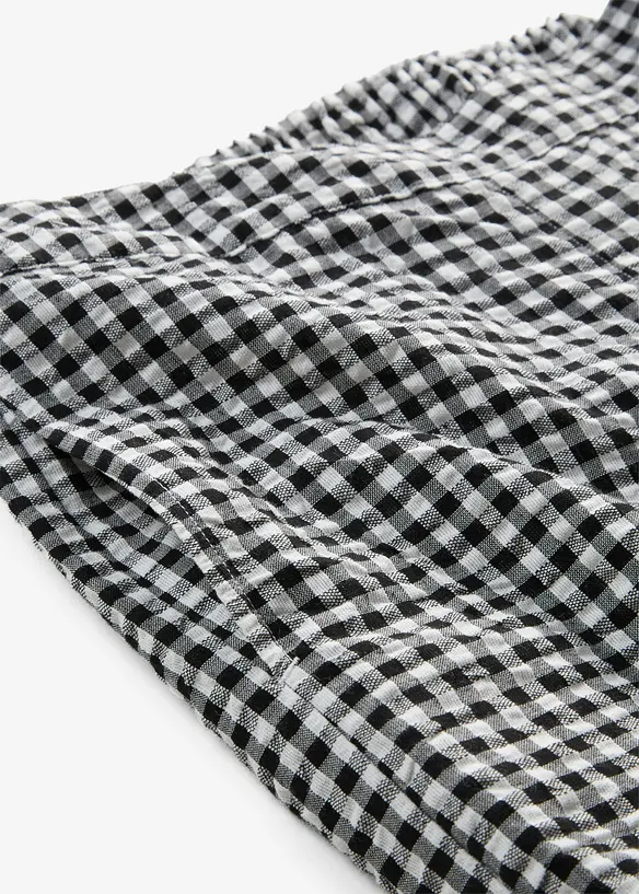 Slip on-bukse av 100% bomullskrepp, bonprix
