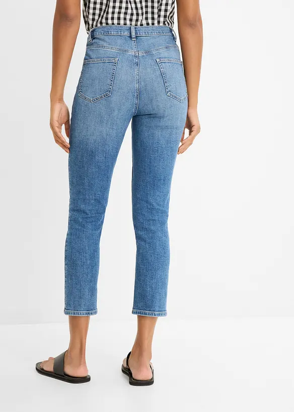 Slim fit-jeans, high waist, cropped, bonprix