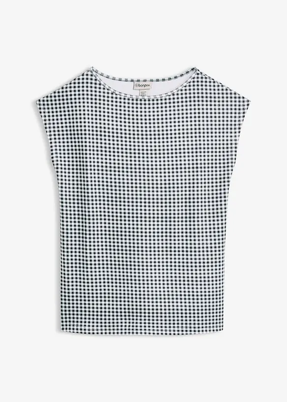 Oversized topp av fast &oslash;kologisk bomull, bonprix