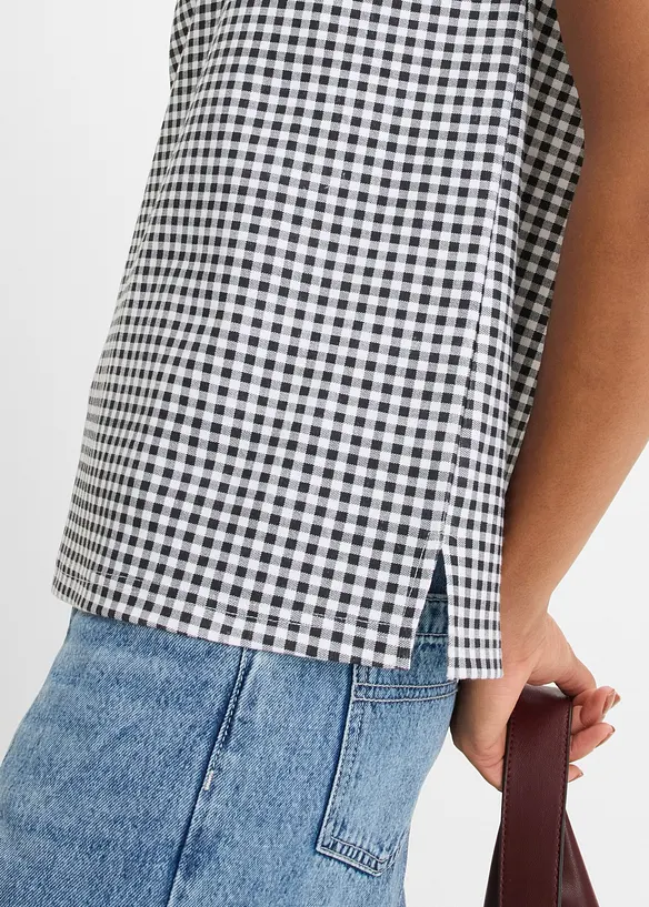 Oversized topp av fast &oslash;kologisk bomull, bonprix