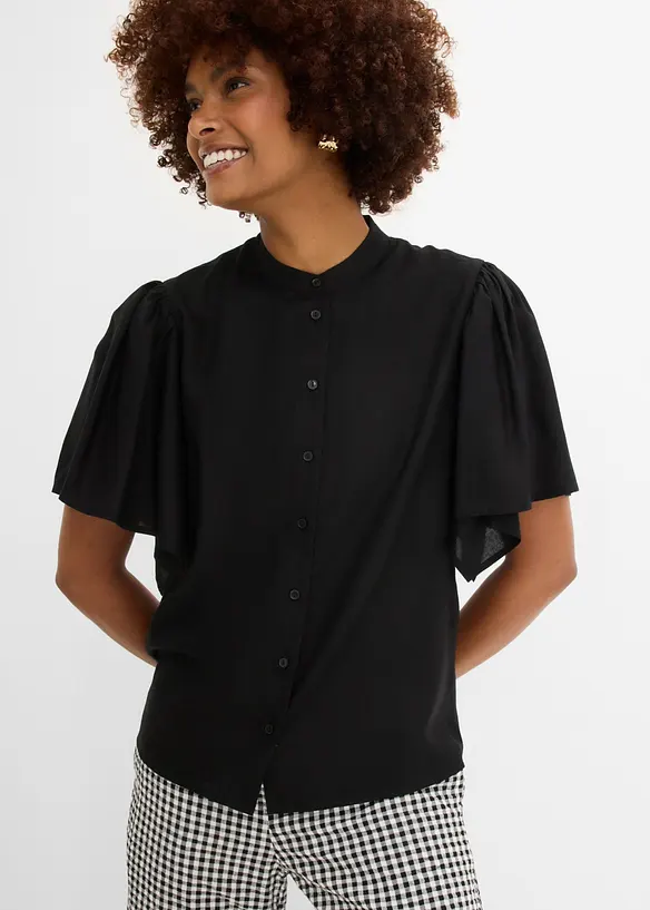 Bluse i viskose med pent fall, bonprix