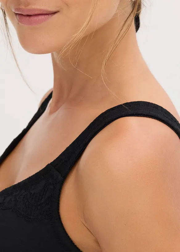 BH uten b&oslash;yle med bomull (2-pack), bonprix