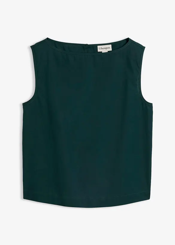 Ermel&oslash;s bluse i 100% bomull, bonprix