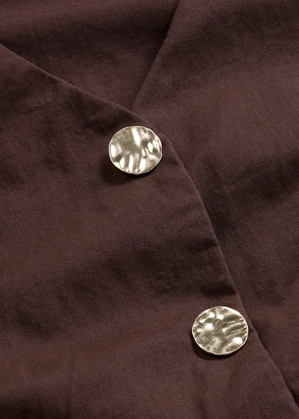 Kortermet bomullsbluse, bonprix