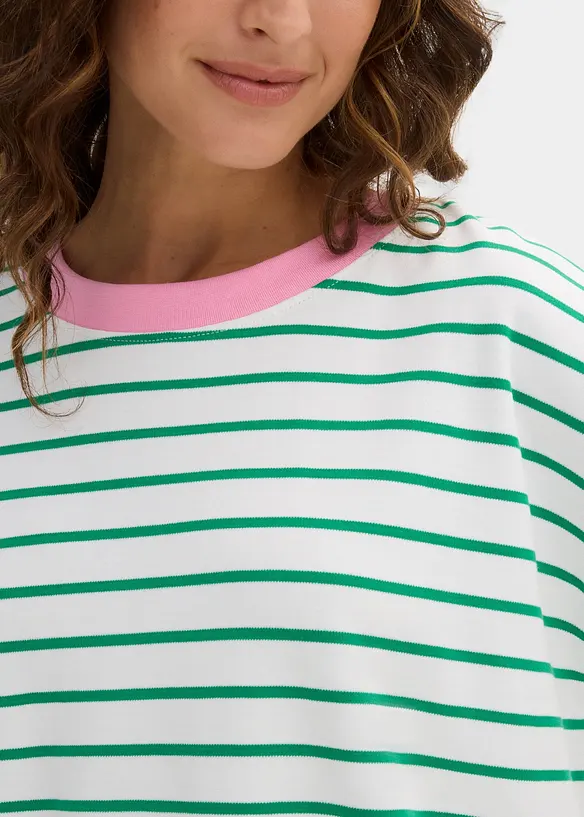 Oversized T-skjorte i 100% &oslash;kologisk bomull, bonprix