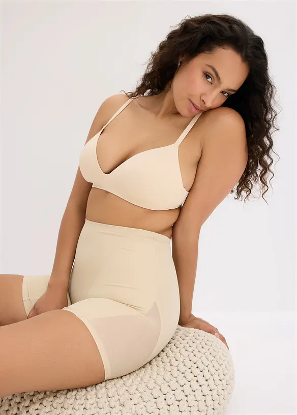 Medium shape sykkelshorts med transparent innfelling (2-pack), bonprix