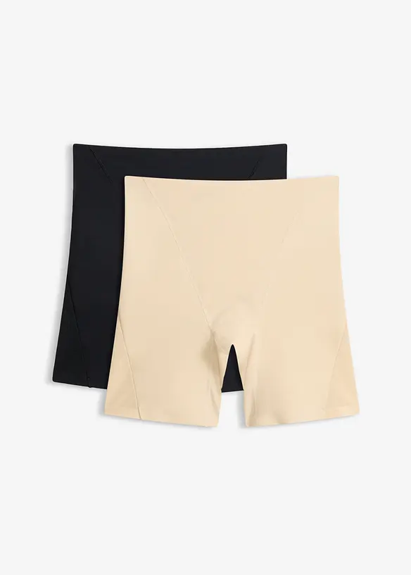 Medium shape sykkelshorts med transparent innfelling (2-pack), bonprix