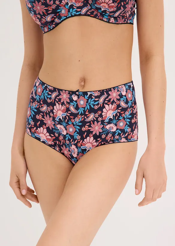 High waist truse med bomull (4-pack), bonprix