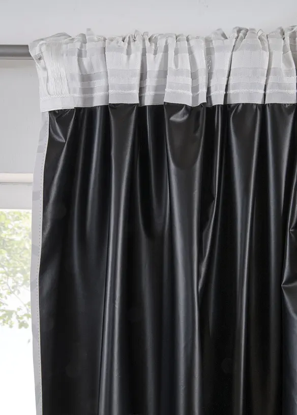 M&oslash;rkleggingsgardin med m&oslash;rk bakside med belegg, f&aring;s ogs&aring; i ekstra lang (1-pack), bonprix