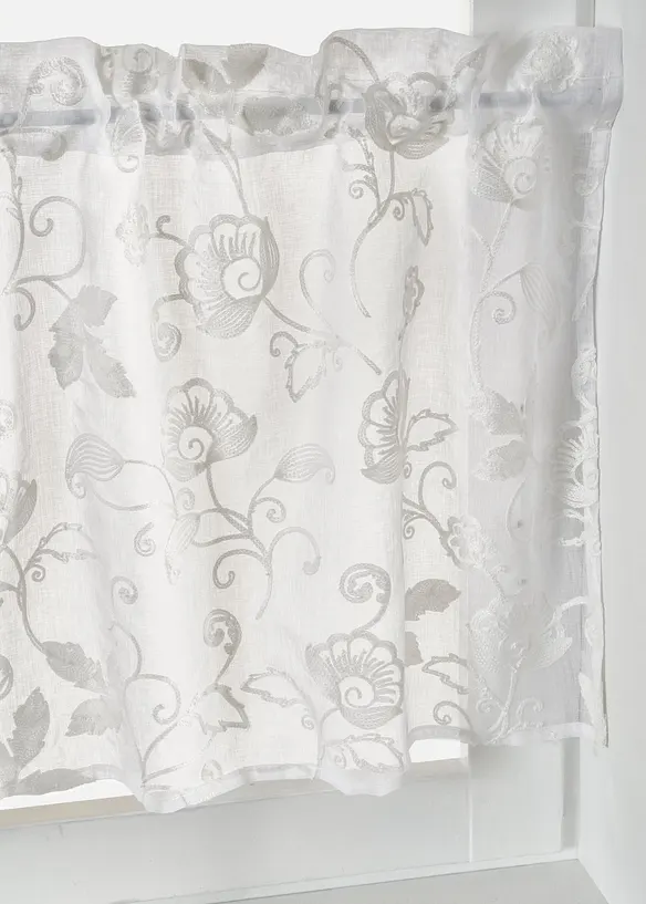 Gardinkappe med broderi, bonprix