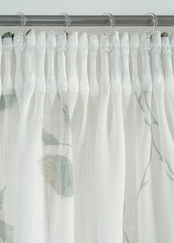 Gardin med grener og resirkulert polyester (1 stk.), bonprix