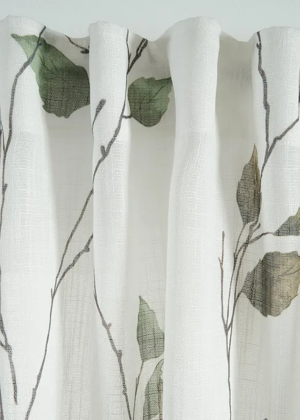 Gardin med grener og resirkulert polyester (1 stk.), bonprix